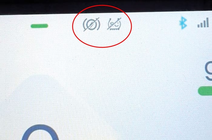 Ather Rizta screen warning lights